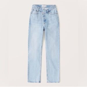 Abercrombie & Fitch The Dad‎ High Rise Jeans Asymmetric button fly size 31/12